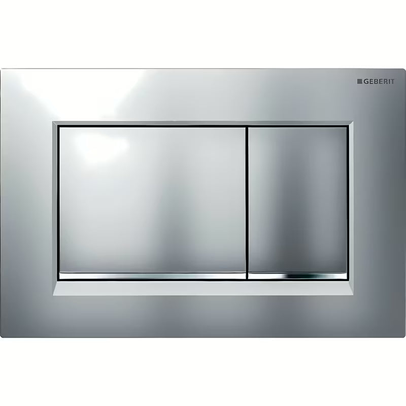 Tipka za Aktiviranje Geberit Sigma u izvedbi mat krom sa sjajnom dizajnerskom trakom