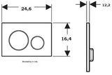 Geberit Sigma20 tipka za aktiviranje od nehrđajućeg čelika pro za ispiranje podžbuknih vodokotlića Geberit Sigma