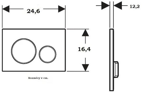 Geberit Sigma20 tipka za aktiviranje od nehrđajućeg čelika pro za ispiranje podžbuknih vodokotlića Geberit Sigma