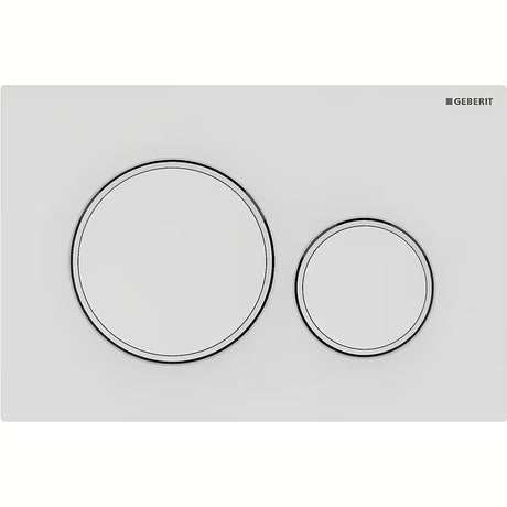 Geberit Sigma20 tipka za aktiviranje u mat bijeloj pro DualFlush za podžbukne vodokotliće Geberit Sigma