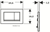 Tipka za Aktiviranje Geberit Sigma30 u brušenom kromu pro ispiranje Start/Stop