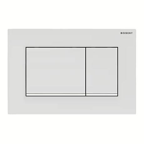 Geberit Sigma30 tipka za aktiviranje pro za podžbukni vodokotlić u mat bijeloj boji sa sjajnom bijelom trakom