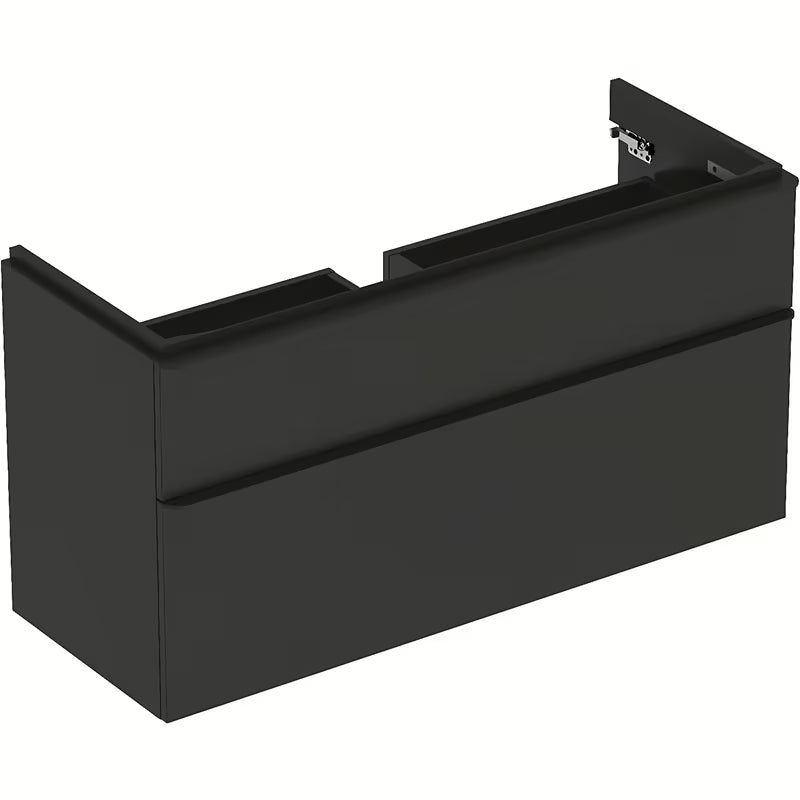 Viseća ormarić ispod umivaonika Geberit Smyle Square 118,4x62x47 cm u antracit boji