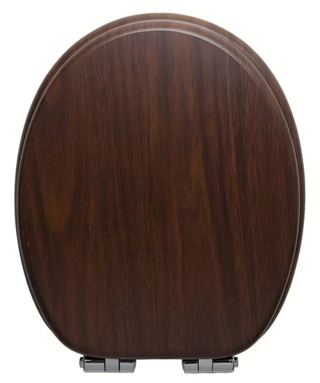 Glacera WC daska od MDF-a u dekoru oraha sa šarkama soft Close i Easy pričvršćenjem
