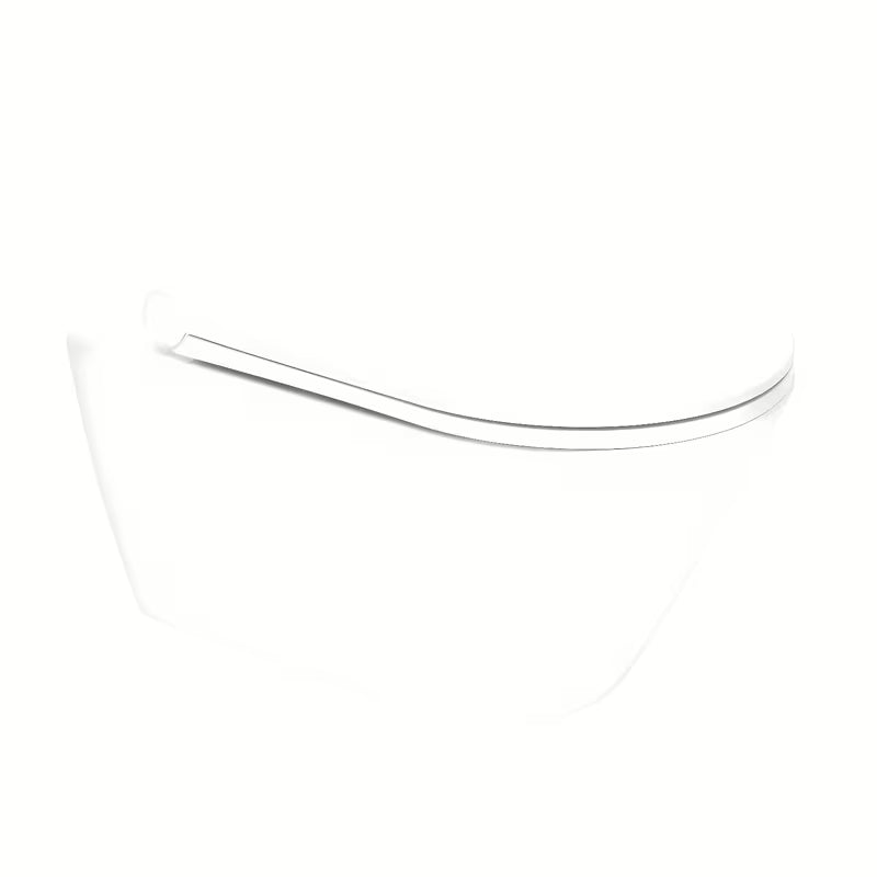 Viseća WC Školjka Glacera Ava od sjajne bijele keramike s Rimless izvedbom i skrivenim pričvršćenjem
