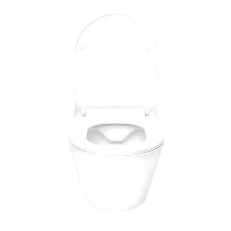 Viseća WC Školjka Glacera Ava od sjajne bijele keramike s Rimless izvedbom i skrivenim pričvršćenjem