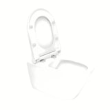 Viseća WC Školjka Glacera Ava od sjajne bijele keramike s Rimless izvedbom i skrivenim pričvršćenjem