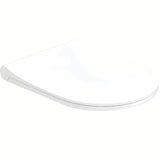 Bijeli viseća WC školjka Glacera Ava bez sustava za ispiranje s wc daskom soft Close sa skrivenim pričvršćenjem.