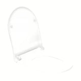Bijeli viseća WC školjka Glacera Ava bez sustava za ispiranje s wc daskom soft Close sa skrivenim pričvršćenjem.