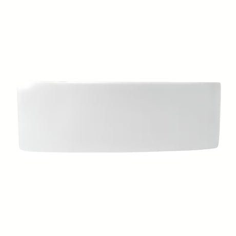 Bijeli keramički kutne mali umivaonik Glacera Bigio 42x29,5 cm s otvorom pro za slavinu lijevo
