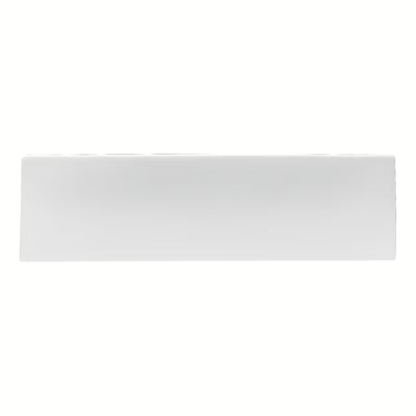 Bijeli keramički četvrtasti mali umivaonik Glacera Bigio 50x25 cm s preljevom i otvorom pro za slavinu