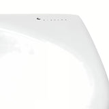 Bijeli keramički kutne mali umivaonik Glacera Bigio 42x29,5 cm s otvorom pro za slavinu lijevo