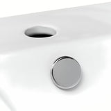 Bijeli keramički četvrtasti mali umivaonik Glacera Bigio 50x25 cm s preljevom i otvorom pro za slavinu