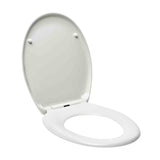 Bijela univerzalna WC daska Glacera Easy od duroplasta s soft Close i pričvršćenjem EasyLock