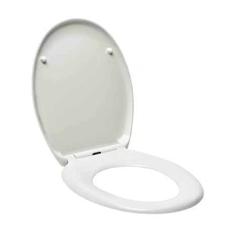 Bijela univerzalna WC daska Glacera Easy od duroplasta s soft Close i pričvršćenjem EasyLock