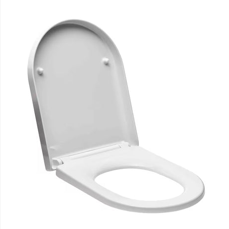 Bijela univerzalna WC daska Glacera Easy od duroplasta sa sustavom EasyLock i metalnim šarkama