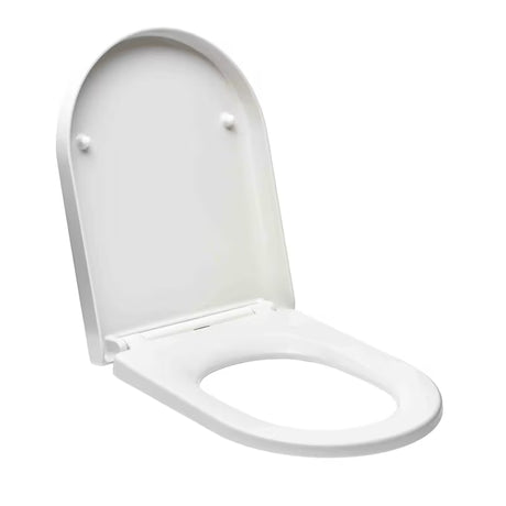 Bijela WC daska Glacera Easy od duroplasta s tihim soft Close spuštanjem i pričvršćenjem EasyLock