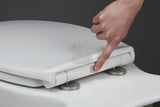 Bijela supertanka WC daska Glacera EasySlim44 od duroplasta sa šarkama soft Close i pričvršćenjem EasyLock.