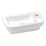 Bijeli keramički mali umivaonik Glacera Project 45x24 cm s otvorom pro za slavinu desno