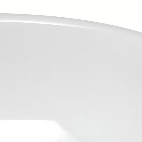 Okrugli bijeli keramički umivaonik na ploču Glacera Vallone bez preljeva