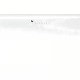 Bijeli keramički umivaonik na ploču Glacera Vallone 49 x 30 cm bez preljeva sa zaobljenim oblikom.