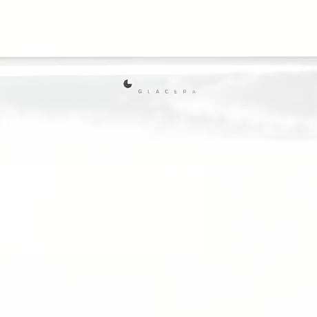 Bijeli keramički umivaonik na ploču Glacera Vallone 49 x 30 cm bez preljeva sa zaobljenim oblikom.