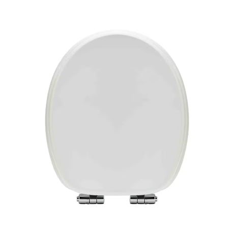 Bijela WC daska Glacera od MDF-a s tehnologijom soft Close i mesinganim šarkama