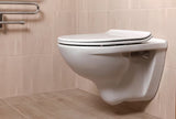 Bijela supertanka WC daska Glacera EasySlim33 od duroplasta s soft Close i pričvršćenjem EasyLock