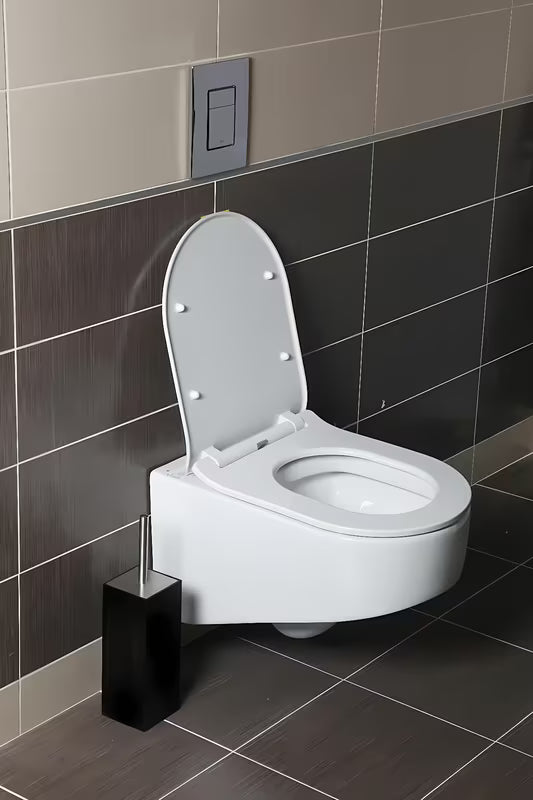 Bijela supertanka WC daska Glacera EasySlim44 od duroplasta sa šarkama soft Close i pričvršćenjem EasyLock.