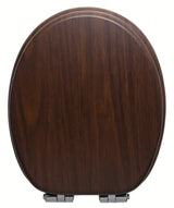 Glacera WC daska od MDF-a u dekoru oraha sa šarkama soft Close i Easy pričvršćenjem