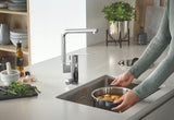 Inox sudoper  Grohe K700U sa satenskom površinom i odvodom 3,5"