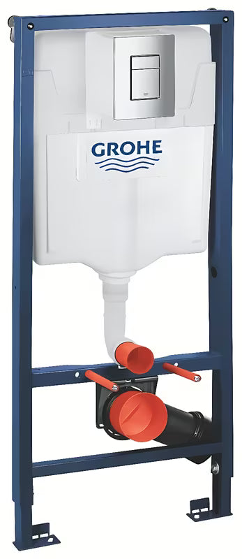 Instalacijski sustav Grohe Rapid SL pro viseća WC školjka s tihim ispiranjem Whisper i tipkom Skate Cosmopolitan