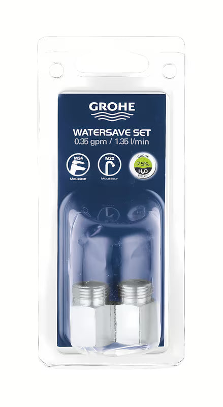 Štedni set Grohe s kromiranim perlatorom i regulatorom protoka pro M22/24 perlatori