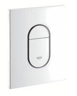 Bijela ispirna tipka Grohe Arena Cosmopolitan s dvokoličinskim ispiranjem i završnom obradom Grohe StarLight