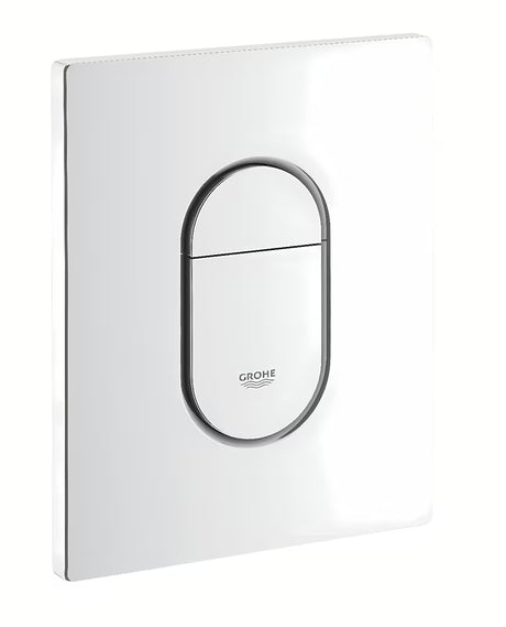 Bijela ispirna tipka Grohe Arena Cosmopolitan s dvokoličinskim ispiranjem i završnom obradom Grohe StarLight