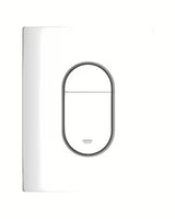 Bijela ispirna tipka Grohe Arena Cosmopolitan s dvokoličinskim ispiranjem i završnom obradom Grohe StarLight