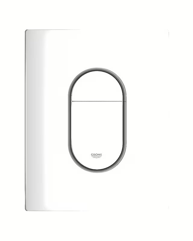 Bijela ispirna tipka Grohe Arena Cosmopolitan s dvokoličinskim ispiranjem i završnom obradom Grohe StarLight
