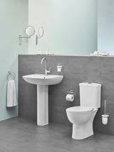 Viseći umivaonik Grohe Bau Ceramic 65 u bijeloj boji s preljevom i otvorom pro za slavinu