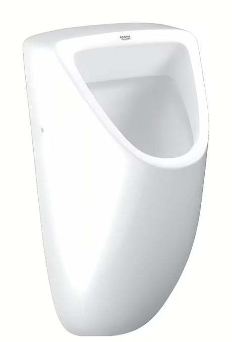 Bijeli pisoar Grohe Bau Ceramic s minimalističkim dizajnom i glatkom glaziranom keramikom Alpine White.