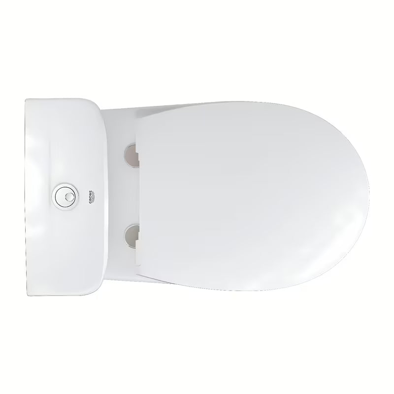 Bijeli WC kombi Grohe Bau Ceramic s Rimless školjkom i slim sjedalom soft Close