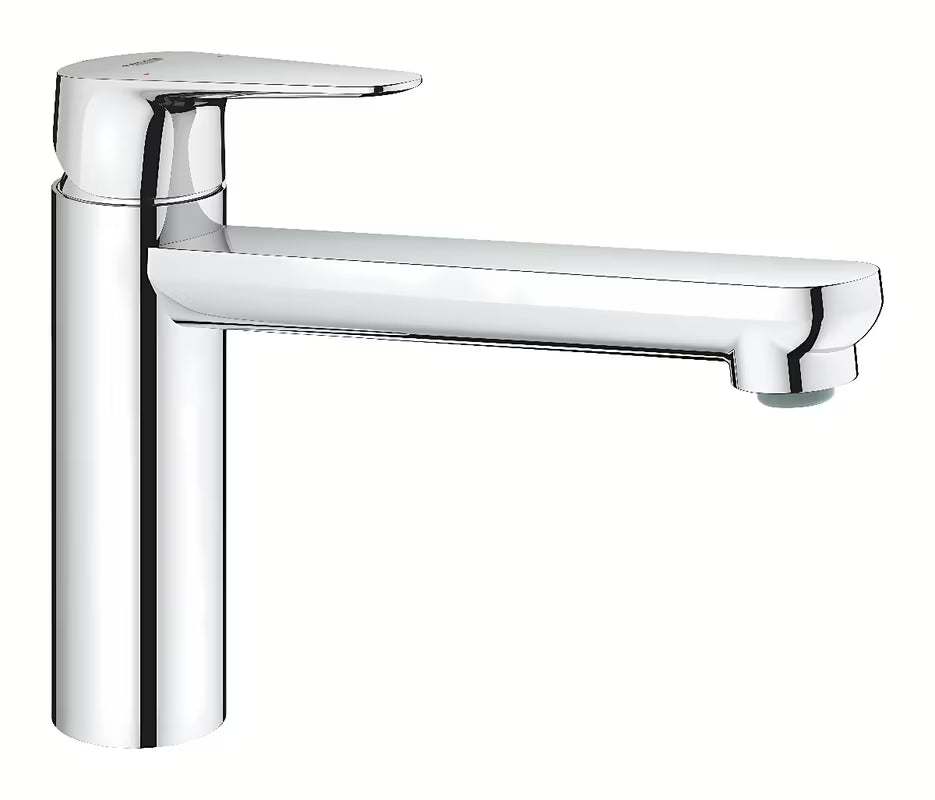Kromirana jednoručna baterija miješalica za sudoper Grohe baucurve sa srednje visokim zakretnim izljevom