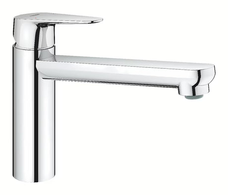Kromirana jednoručna baterija miješalica za sudoper Grohe baucurve sa srednje visokim zakretnim izljevom