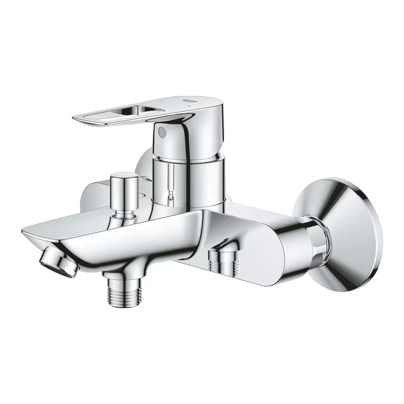 Jednoručna Baterija zidna miješalica za kadu Grohe bauloop u krom izvedbi bez tuš seta.