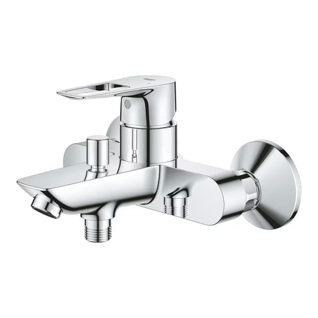 Jednoručna Baterija zidna miješalica za kadu Grohe bauloop u krom izvedbi bez tuš seta.