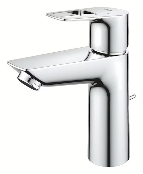 Kromirana jednoručna baterija stojeća miješalica za umivaonik Grohe bauloop s odvodom