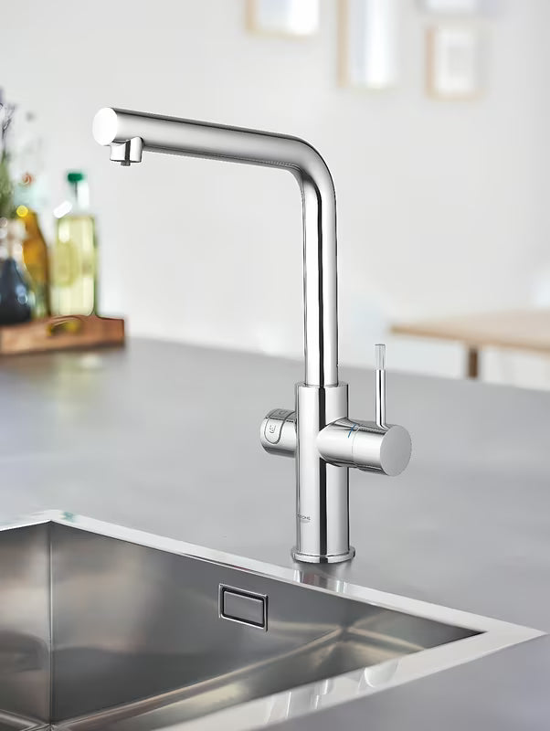 Kromirana miješalica za sudoper Grohe Blue Home Duo pro za filtriranu, ohlađenu i gaziranu vodu