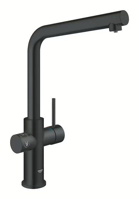 Grohe Blue Home Duo miješalica za sudoper s filtracijom i hlađenjem vode u izvedbi velvet black