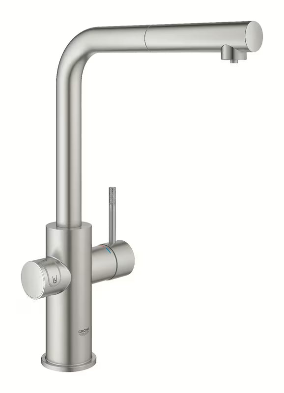 Grohe Blue Home miješalica za sudoper supersteel s funkcijom filtracije i hladnjakom pro za gaziranu vodu