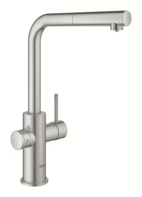 Grohe Blue Home miješalica za sudoper supersteel s funkcijom filtracije i hladnjakom pro za gaziranu vodu