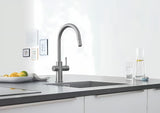 Grohe Blue Home miješalica za sudoper supersteel s filtracijom i hladnjakom pro za negaziranu i gaziranu vodu
